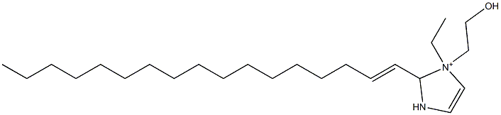 1-Ethyl-2-(1-heptadecenyl)-1-(2-hydroxyethyl)-4-imidazoline-1-ium Structure