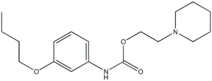 1-[2-[[(3-Butoxyphenyl)amino]carbonyloxy]ethyl]piperidine|