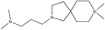 8,8-Dimethyl-2-(3-dimethylaminopropyl)-2-aza-8-silaspiro[4.5]decane Struktur