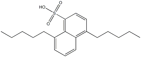 4,8-Dipentyl-1-naphthalenesulfonic acid Structure
