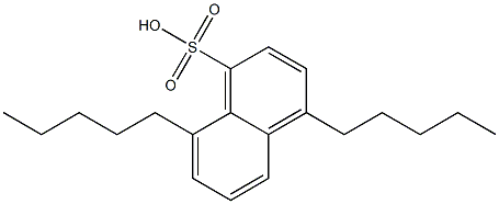 4,8-Dipentyl-1-naphthalenesulfonic acid 结构式