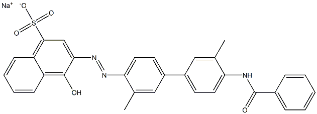  4-Hydroxy-3-[(4'-benzoylamino-3,3'-dimethyl-1,1'-biphenyl-4-yl)azo]naphthalene-1-sulfonic acid sodium salt