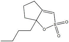 6a-Butyl-4,5,6,6a-tetrahydrocyclopent[d]-1,2-oxathiole 2,2-dioxide Structure
