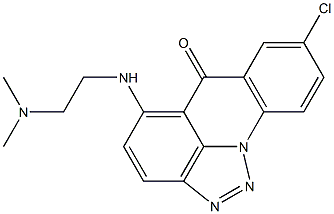 5-[2-Dimethylaminoethylamino]-8-chloro-6H-[1,2,3]triazolo[4,5,1-de]acridin-6-one Struktur