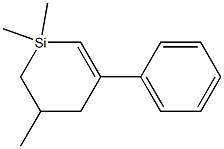1,1,5-Trimethyl-3-phenyl-1-sila-2-cyclohexene Structure