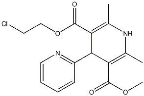  4-(Pyridin-2-yl)-1,4-dihydro-2,6-dimethylpyridine-3,5-dicarboxylic acid 3-methyl 5-(2-chloroethyl) ester