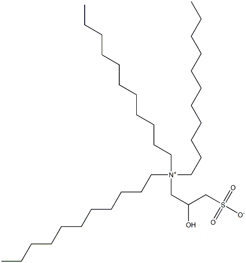 N,N-Diundecyl-N-(2-hydroxy-3-sulfonatopropyl)-1-undecanaminium Structure