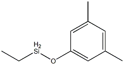 エチル(3,5-ジメチルフェノキシ)シラン 化学構造式