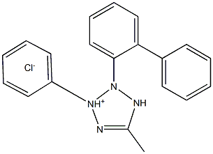 3-(p-Biphenylyl)-5-methyl-2-phenyl-2H-tetrazolium chloride 结构式