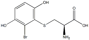 S-(2-Bromo-3,6-dihydroxyphenyl)-L-cysteine,,结构式