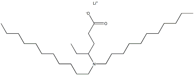4-(Diundecylamino)hexanoic acid lithium salt Struktur