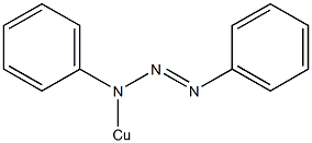 フェニルアゾフェニルアミノ銅(I) 化学構造式