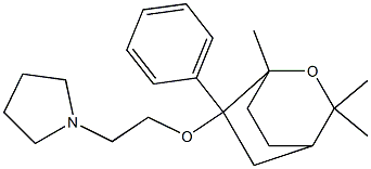 1,3,3-Trimethyl-6-phenyl-6-[2-(pyrrolidin-1-yl)ethoxy]-2-oxabicyclo[2.2.2]octane Structure