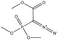 Dimethoxyphosphinyldiazoacetic acid methyl ester Struktur