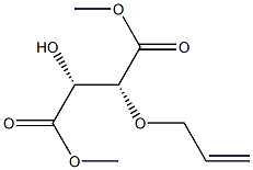 (2R,3R)-2-Hydroxy-3-(allyloxy)succinic acid dimethyl ester 结构式