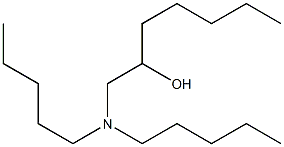 1-Dipentylamino-2-heptanol Structure