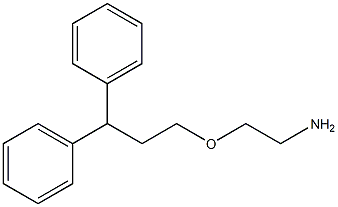 2-(3,3-ジフェニルプロポキシ)エタン-1-アミン 化学構造式