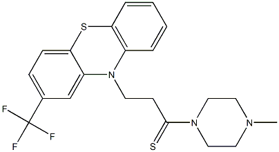 3-(2-Trifluoromethyl-10H-phenothiazin-10-yl)-1-(4-methyl-1-piperazinyl)-1-propanethione