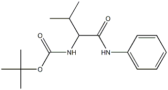 N-(Phenyl)-2-[(tert-butoxycarbonyl)amino]-2-isopropylacetamide Structure