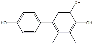 5,6-Dimethyl-1,1'-biphenyl-3,4,4'-triol Struktur