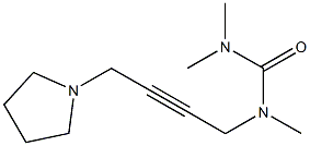 1,1,3-Trimethyl-3-[4-(1-pyrrolidinyl)-2-butynyl]urea Structure