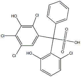 (2-Chloro-6-hydroxyphenyl)(2,4,5-trichloro-3-hydroxyphenyl)phenylmethanesulfonic acid