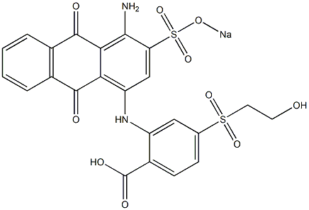 2-[(4-Amino-3-sodiooxysulfonyl-1-anthraquinonyl)amino]-4-(2-hydroxyethylsulfonyl)benzoic acid|