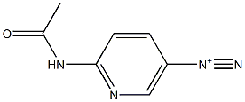 2-(Acetylamino)pyridine-5-diazonium Struktur