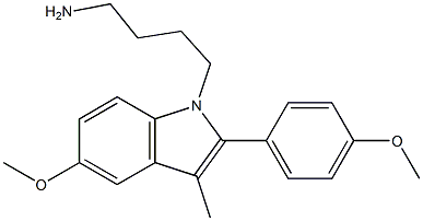1-(4-Aminobutyl)-5-methoxy-2-(4-methoxyphenyl)-3-methyl-1H-indole