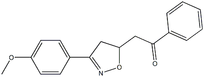  2-[(3-(4-Methoxyphenyl)-4,5-dihydroisoxazol)-5-yl]-1-phenylethan-1-one