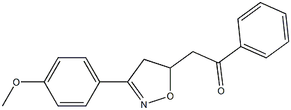 2-[(3-(4-Methoxyphenyl)-4,5-dihydroisoxazol)-5-yl]-1-phenylethan-1-one