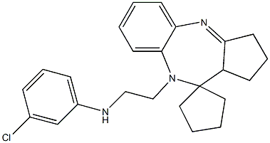 9-[2-(3-Chloroanilino)ethyl]-1,2,3,9,10,10a-hexahydrospiro[benzo[b]cyclopenta[e][1,4]diazepine-10,1'-cyclopentane]