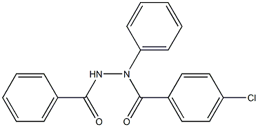 N'-ベンゾイル-N-フェニル-4-クロロ安息香酸ヒドラジド 化学構造式