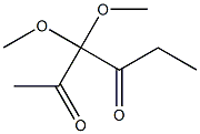 3,3-Dimethoxy-2,4-hexanedione Struktur