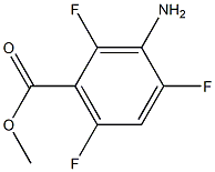 3-アミノ-2,4,6-トリフルオロ安息香酸メチル 化学構造式