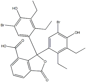  1,1-Bis(5-bromo-2,3-diethyl-4-hydroxyphenyl)-1,3-dihydro-3-oxoisobenzofuran-7-carboxylic acid