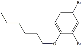 2,4-ジブロモフェニルヘキシルエーテル 化学構造式