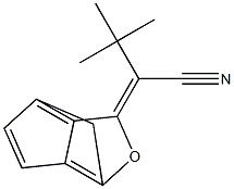 1-(2,2-Dimethyl-1-cyanopropylidene)-3,6-methano-1H-cyclopenta[c]furan Struktur