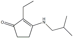 2-Ethyl-3-[(2-methylpropyl)amino]-2-cyclopenten-1-one Structure