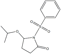 5-Isopropoxy-1-[(phenyl)sulfonyl]pyrrolidin-2-one,,结构式