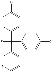 3-[Fluorobis(4-chlorophenyl)methyl]pyridine,,结构式