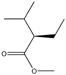 [R,(-)]-2-イソプロピル酪酸メチル 化学構造式