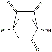 (1S,4S)-4-Methyl-6-methylenebicyclo[2.2.2]octane-2,5-dione Struktur