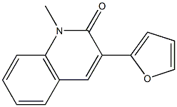 3-(Furan-2-yl)-1-methylquinolin-2(1H)-one Struktur