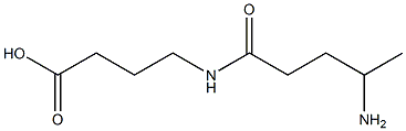 4-[(4-Aminovaleryl)amino]butanoic acid Structure