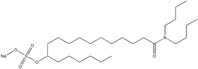 12-(Sodiosulfo)oxy-N,N-dibutyloctadecanamide Structure