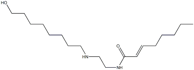 N-[2-[(8-Hydroxyoctyl)amino]ethyl]-2-octenamide Struktur