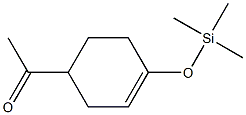 4-Acetyl-1-(trimethylsilyloxy)cyclohexene Struktur