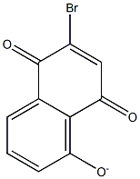 (5,8-Dihydro-5,8-dioxo-6-bromonaphthalene)-1-olate Struktur