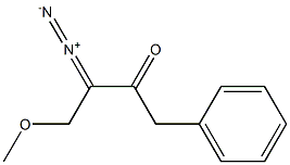 3-Diazo-4-methoxy-1-phenyl-2-butanone,,结构式